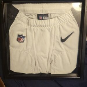 K.barner Phil eagles game worn T.D framed pants vs dallas 2017 s.b season